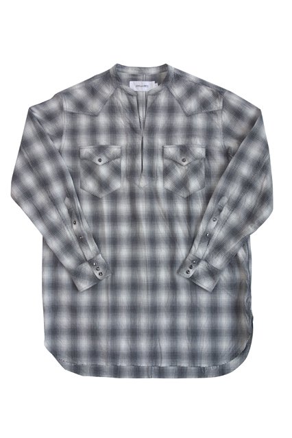 JOHN MASON SMITH WESTERN SHIRTS P/O（ウエスタンシャツプルオーバー） GRAY CHECK -  colors＋（カラーズ） online