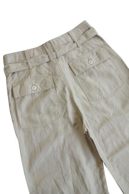 JANE SMITH BELT BAKER PANTS（ベルトベイカーパンツ） BEIGE