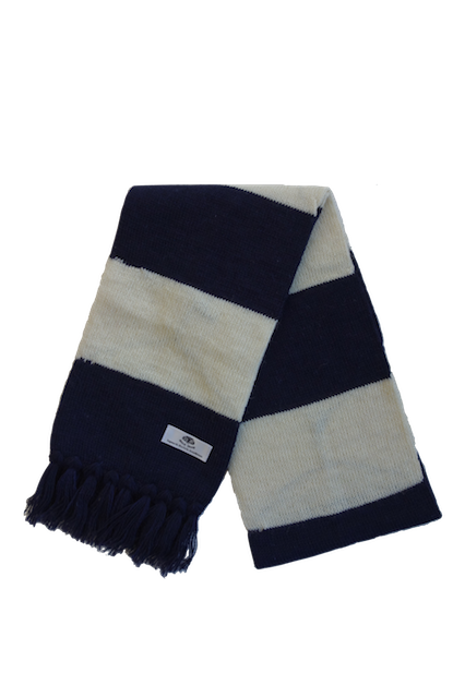 BLACK SHEEP Knit Border Scarf （ニットボーダーマフラー） NAVY×ECRU colors＋（カラーズ） online