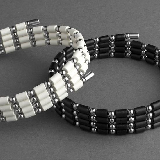 COREFORCE 黒 ビーズ ブレスレット 70センチ コアフォースループ 70の