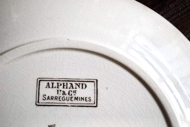 Sarreguemines ALPHAND Round Plate - berkarte [ベルカルテ]