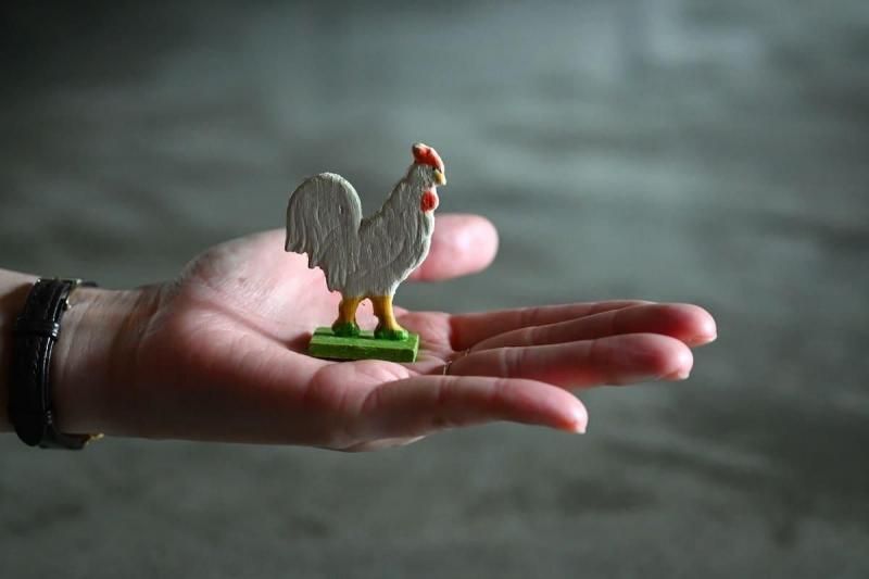 アンティーク雑貨：Handmade Wood Figure ハンドメイドウッド