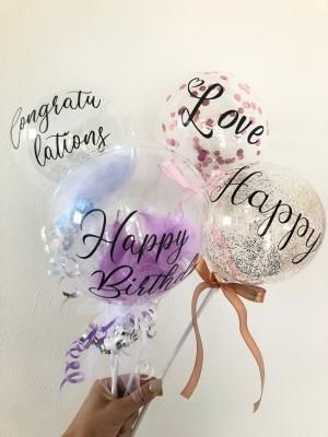 おしゃれスティックバルーンMサイズ（17ｃｍ） - 誕生日・結婚式・パーティーに。バルーンギフトショップ【Lamour　Balloon】