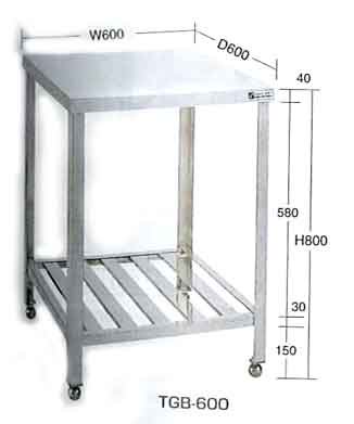サカエｽﾃﾝﾚｽ作業台TGB-600 - 作業台・ワゴン・オフィス器具類の通販