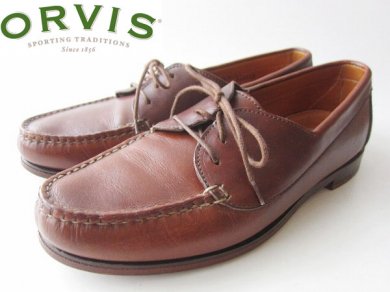 USA製/ORVIS/オービス/モカシン/シューズ【27.5cm】レザー/アメリカ製/フライフィッシング好きに/ビンテージ/D118 - 札幌  ビンテージ 古着屋 BRIDGE（ブリッジ） ビンテージ古着 通販サイト | オンラインストア