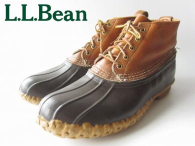 ビンテージ/80's/USA製【L.L.Bean】ビーンブーツ/5ホール/ガムブーツ