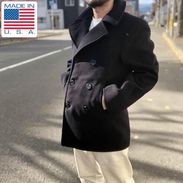 ラッピング対象外 American Vintage アメリカンヴィンテージ メンズ コート アウター Double breasted pea coat 