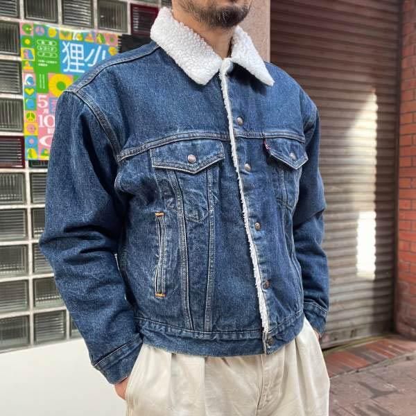 90s Levi's リーバイス70609 内ボア デニムジャケット M 裏ボア 