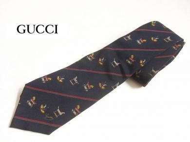 ビンテージ/イタリア製/GUCCI/グッチ/ネクタイ/木馬 柄/紺系/オールド/D127 - 札幌 ビンテージ 古着屋 BRIDGE（ブリッジ）  ビンテージ古着 通販サイト | オンラインストア