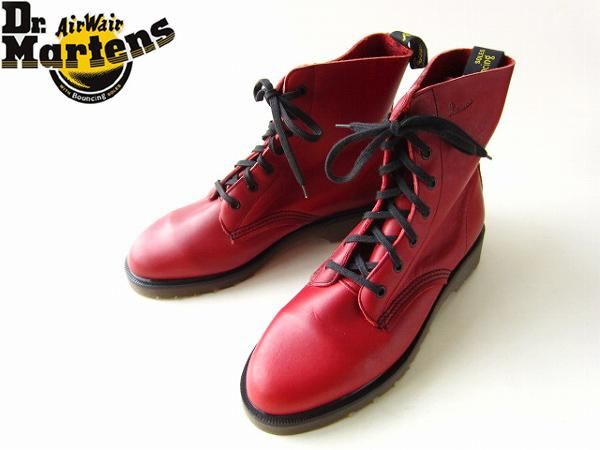 新品】英国製/Dr.Martens/ドクターマーチン/7ホール/ブーツ/赤系