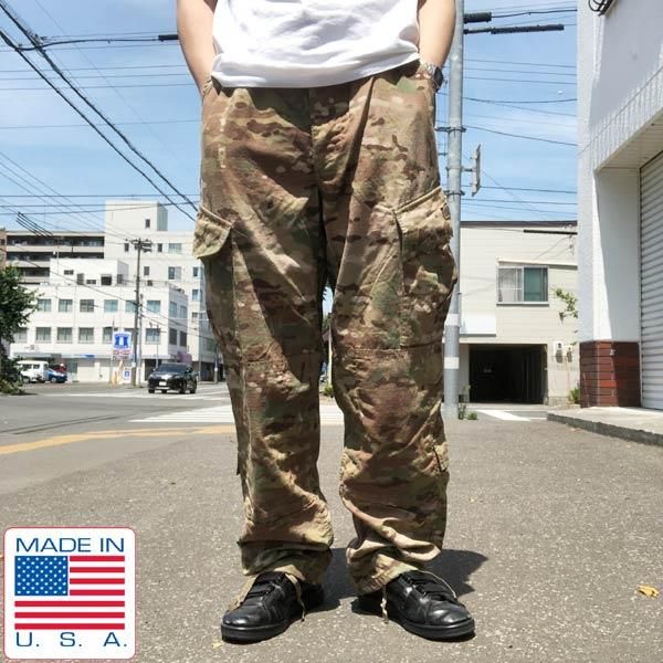 実物 米軍 US ARMY マルチカム コンバットパンツ M-R ACU ミリタリー ...