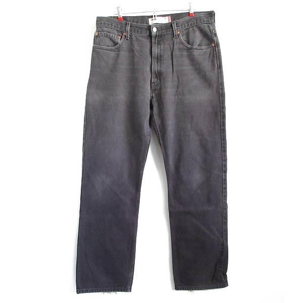 W36L29 リーバイス505 ブラックデニム Levi'sジーンズ 後染め