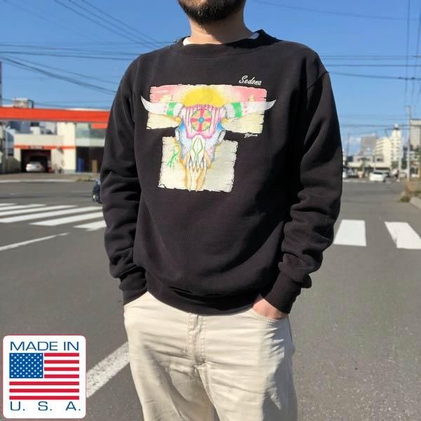 90's/USA製/ネイティブアメリカン/バッファロー/スカルヘッド