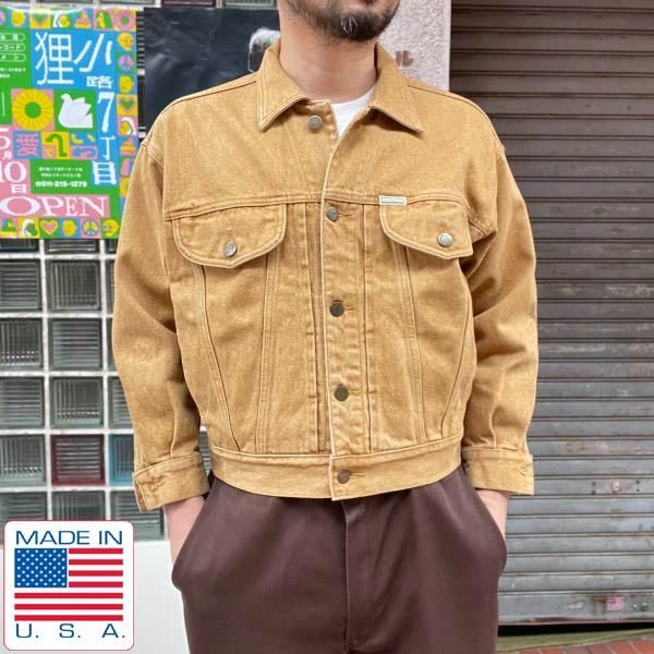 90s USA製 GUESS JEANS ゲス ジーンズ デニムジャケット 茶系 S程度 ジージャン ビッグシルエット 1990年代製 アメリカ製  D143 - 札幌 ビンテージ 古着屋 BRIDGE（ブリッジ） ビンテージ古着 通販サイト | オンラインストア