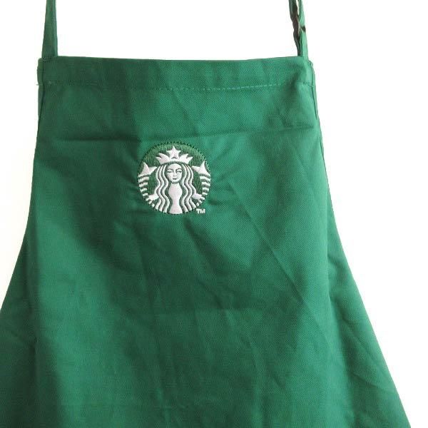 レア 美品 STARBUCKS COFFEE スターバックス エプロン 緑系 アメリカの ...