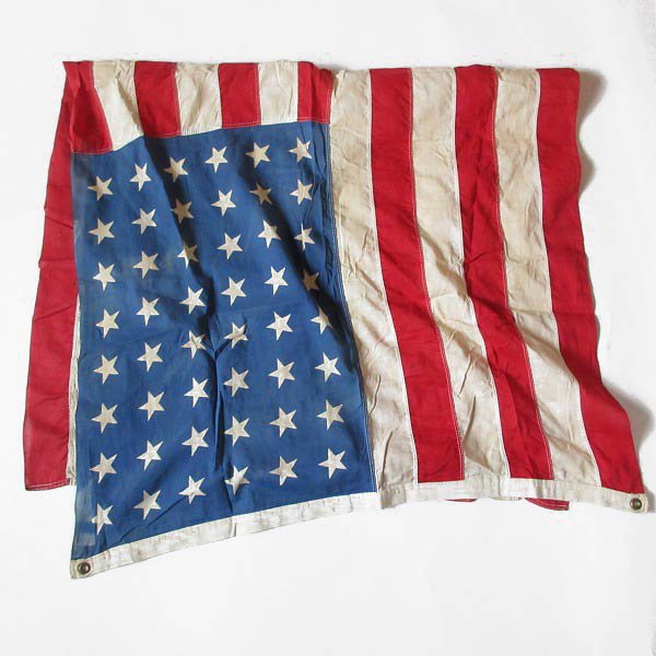 定期入れの USA製 ヴィンテージデニム 星条旗 タペストリー ラグ 