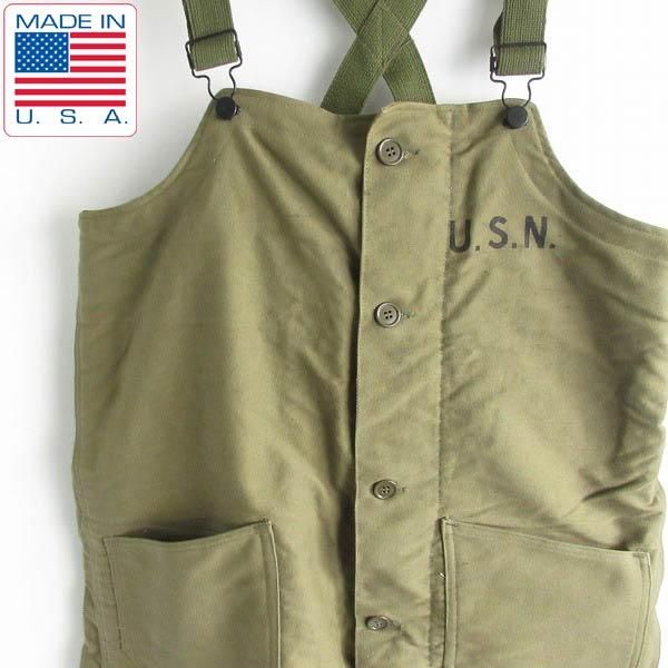 9,000円40s USA製 実物 米軍 USN N-1 デッキパンツ