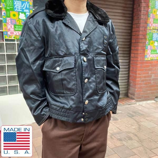 70s USA製 ポリスマン ジャケット 紺系 大きめL程度 アルミ デカタロン TALON ポリスジャケット アメリカ製 ビンテージ d144 - 札幌 ビンテージ 古着屋 BRIDGE(ブリッジ) ビンテージ古着 通販サイト | オンラインストア
