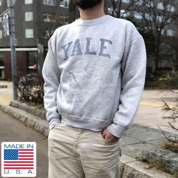 90s USA製 MVP YALE CREW スウェット グレー