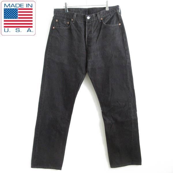 ワタリ31cm希少　美品　90s USA製 levi's リーバイス　501 ブラックデニム