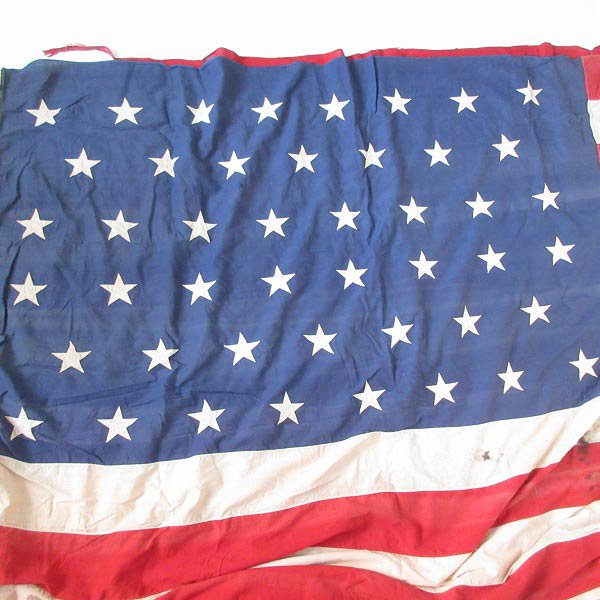 スペシャル品 1908年〜1912年 46星 アメリカ国旗 星条旗 158×350 特大 コットン フラッグ ディスプレイ ビンテージ d144