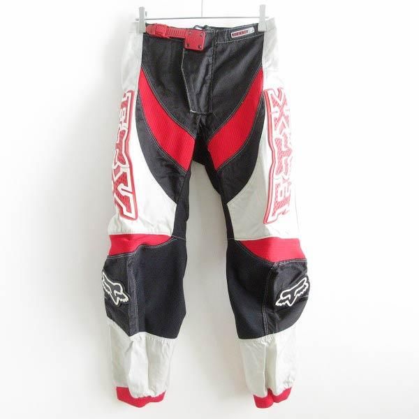 全国で中古品 USA製 ANSWER RACING モトクロスパンツ【30】赤系×グレー