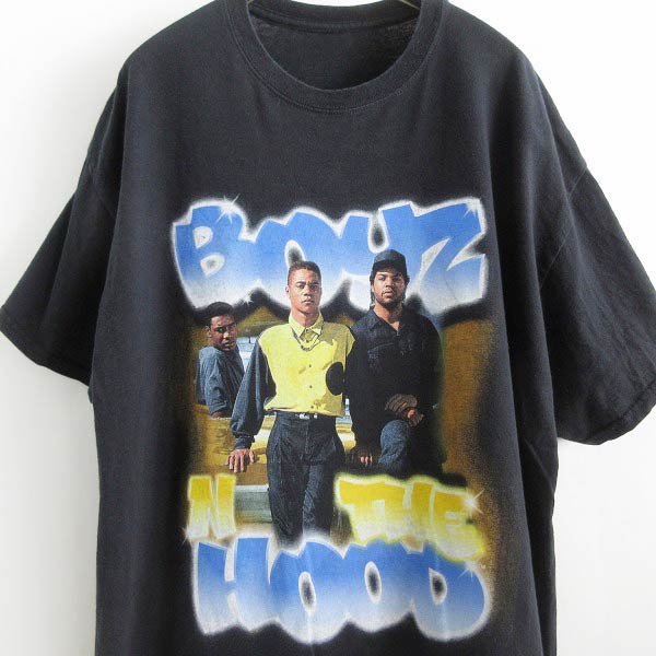 BOYZ N THE HOOD ムービーTシャツ 半袖 黒 1X ブラック Ice Cube アイスキューブ ボーイズンザフッド HIP