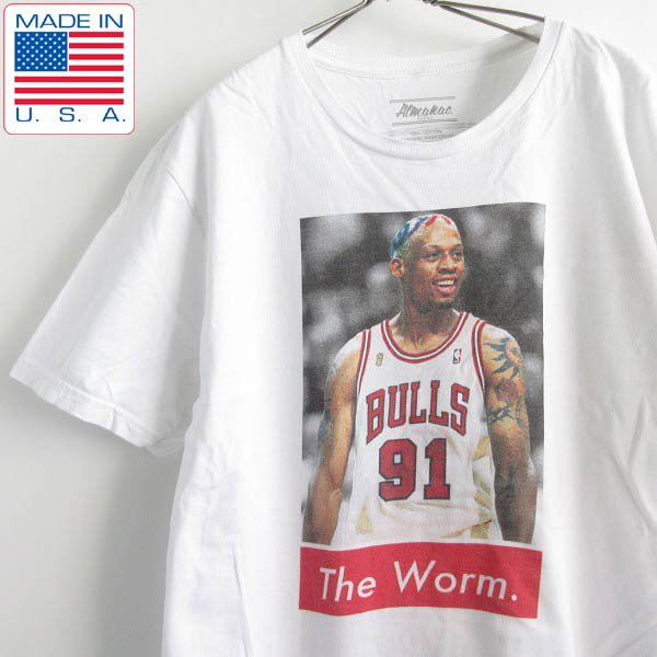 쥢 USA ǥ˥ åɥޥ The Worm. ȾµT  XL åȥ NBA BULLS ֥륺 Almanac ꥫ d143