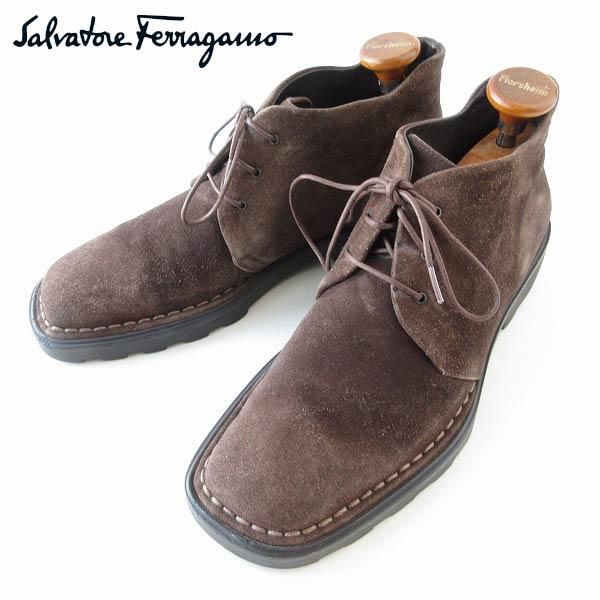 Salvatore Ferragamo ダークブラウン 6 1/2 - ドレス/ビジネス