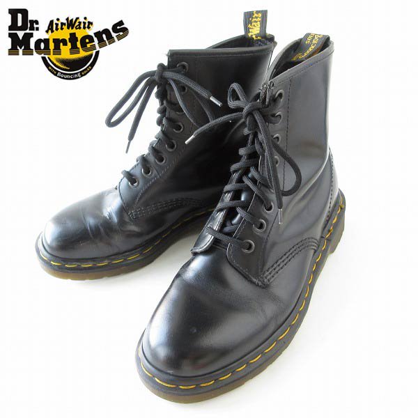 【イングランド製】ドクターマーチン　8ホールブーツ　1460 ブラック　黒　革靴