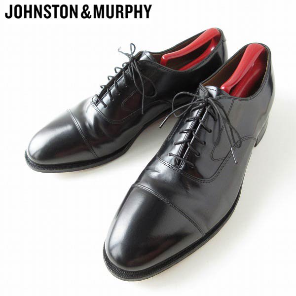 ジョンストン&マーフィー ストレートチップ シューズ 11.5D 29.5cm 内羽根 キャップトゥ 大きいサイズ 靴  d143