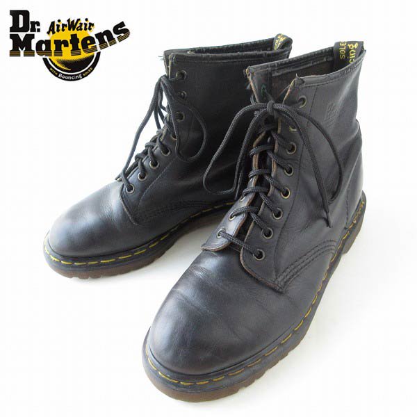 英国製 ドクターマーチン 1460 8ホール ブーツ 黒 UK8 26.5cm Dr.Martens メンズ 靴 d135