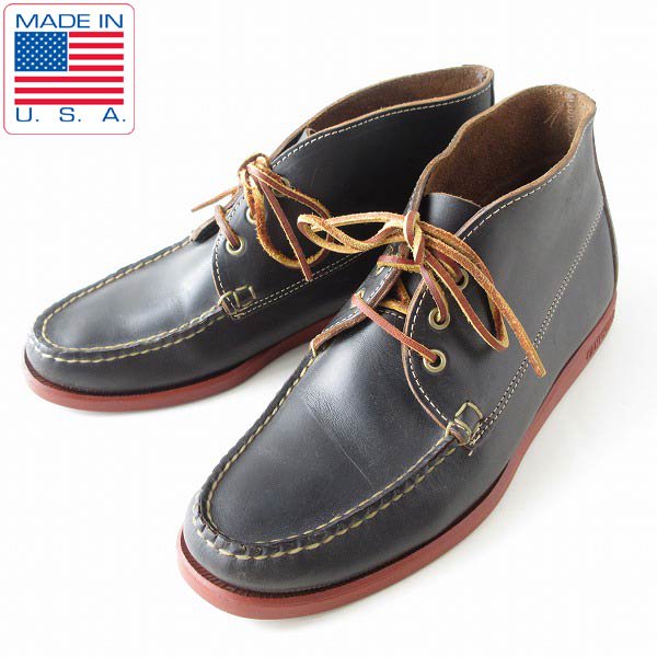 アメリカ製革靴 レザーチャッカーブーツ27.5〜28 - 靴