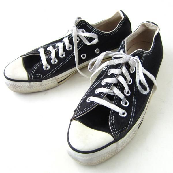 CONVERSE 90年代 USA製 オールスターLoキャンバス 5.5 黒morosanshoes245