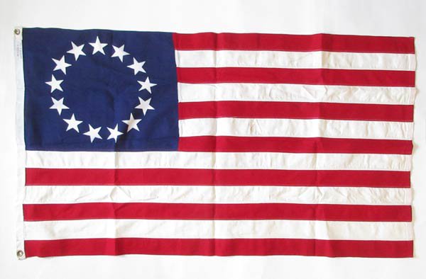 初代アメリカ国旗/13星/ベッツィー・ロス・フラッグ/85cm×145cm/星条旗/写真館/ディスプレイ/背景生地/ガレージ/D128