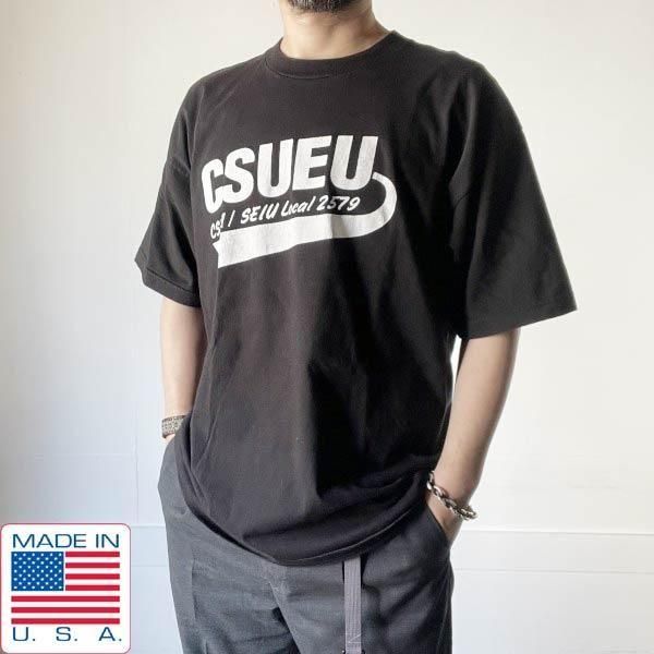  USA BAY SIDE UNION MADE ɥХ ȾµT  XL ֥å ٥ ꥫ d143