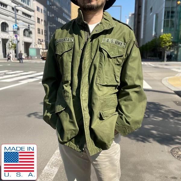 80s VINTAGE US ARMY M-65 ミリタリー ジップ ジャケット-