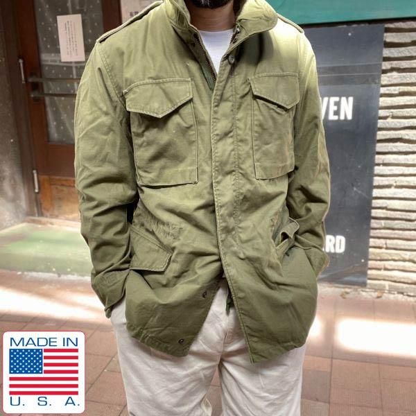 70's USA ʪ Ʒ M-65 3rd ե 㥱å S-L ֥饹å  ꥫ ӥơ D145
