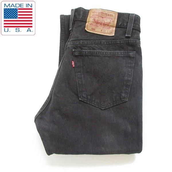 丈フルレングス'92 LEVI'S 501 BLACK MADE U.S.A. サークルR