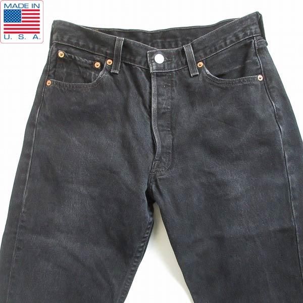 90s LEVIS リーバイス 501 米国製 サルファ ブラック W30