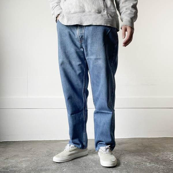 無地生産国00年代 リーバイス Levi's 550 RELAXED FIT ブラックジーンズ テーパードデニムパンツ カナダ製 メンズw35 /eaa357772