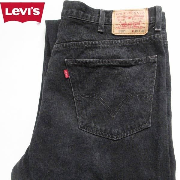 USA製 Levi's リーバイス 550 ブラックデニム ジーンズ 黒 W40 - www