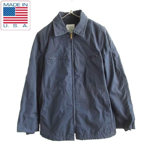 80s U.S.NAVY UTILITY JACKET サブマリン 紺 40