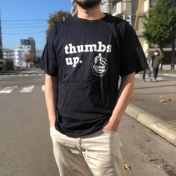 新品 thumbs up 半袖Tシャツ 黒 L ブラック フルーツオブザルーム 丸胴