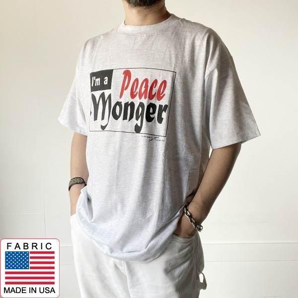  90s I'm a Peace Monger ȾµT ݥ졼 XL ONEITA ˡ åȥ ƹ ݼ ǥåɥȥå D146