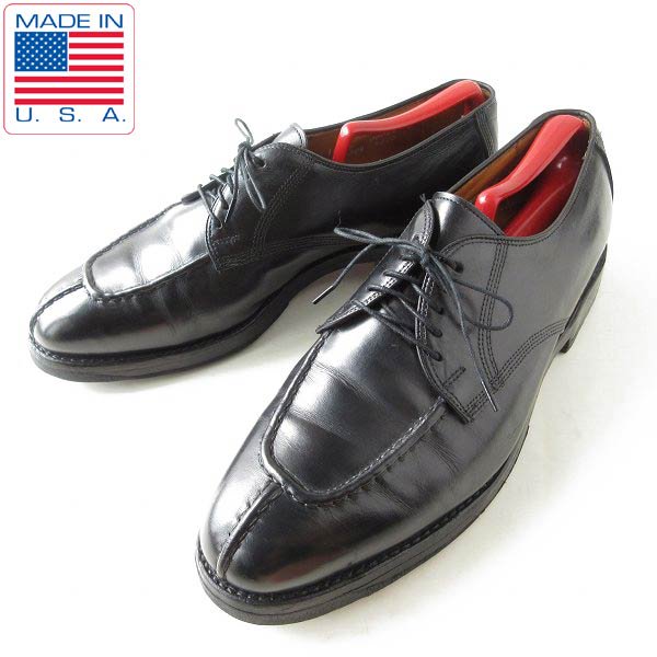 USA製 アレンエドモンズ Dellwood Uチップ シューズ 黒 10D 28cm スプリットトゥ メンズ 靴 アメリカ製 Allen Edmonds D146