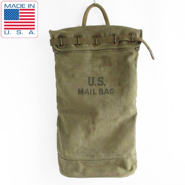 40s 実物 米軍 US ARMY MAIL BAG キャンバス メールバッグ ハンドキャリーTYPE USA製 アメリカ製 ビンテージ アンティーク D146