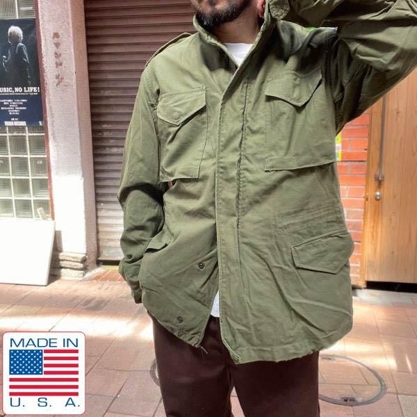 70s USA ʪ Ʒ M-65 3rd ե 㥱å M-L ֥饹å  쥢 ꥫ ӥơ D146