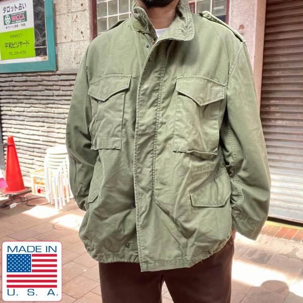 80s USA ʪ Ʒ M-65 3rd ե 㥱å L-S ֥饹å  쥢 ꥫ ӥơ D146