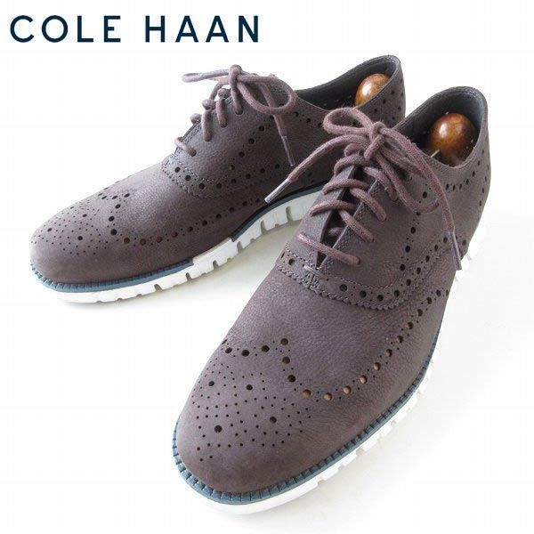 美品 COLE HAAN コールハーン ゼログランド ウィングチップ シューズ ...